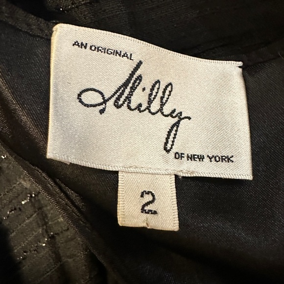 MILLY OF NEW YORK AN ORIGINAL MILLY OF NEW YORK DRESS SIZE 2 BLACK - Picture 8 of 8